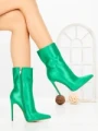 Botine cu Toc Subtire C-269X GREEN | STEPHAN