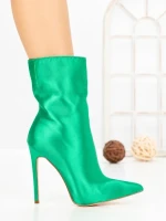 Botine cu Toc Subtire C-269X GREEN | STEPHAN