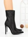 Botine cu Toc Subtire C-269X BLACK | STEPHAN