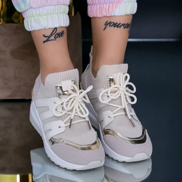 Damskie buty sportowe XJ30 Beżowy | Mei