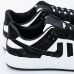 Męskie buty sportowe AJ03-1 Czarny-Biały | Fashion