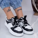 Damskie buty sportowe XJ16 Czarny-Biały | Mei