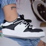 Damskie buty sportowe XJ16 Czarny-Biały | Mei