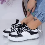 Damskie buty sportowe XJ16 Czarny-Biały | Mei