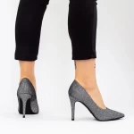 Buty na cienkim obcasie XKK250B Gunmetal | Mei