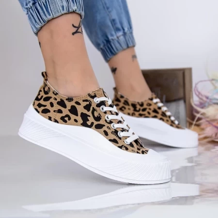 Damskie buty sportowe D935 Leopard | Se7en