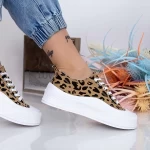 Damskie buty sportowe D935 Leopard | Se7en