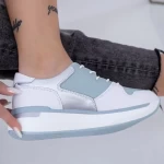 Damskie buty sportowe AW199 Biały-Niebieski | Angel Blue