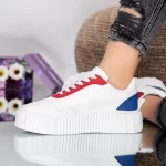 Damskie buty sportowe MU16 Biały-Czerwony | Fashion