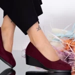 Buty na platformie C91 Wiśniowy | Fashion