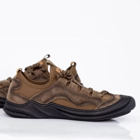 Męskie buty na co dzień 7087 Khaki | Mels