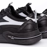 Męskie buty sportowe H8902-1 Czarny-Szary | Mei