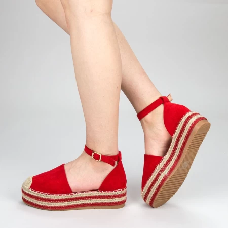Damskie buty na co dzień z platformą FS3 Czerwony | Mei