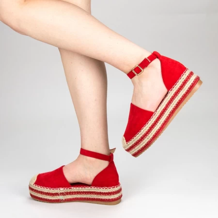Damskie buty na co dzień z platformą FS3 Czerwony | Mei