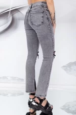 Damskie jeansy 50382 Szary | Fashion