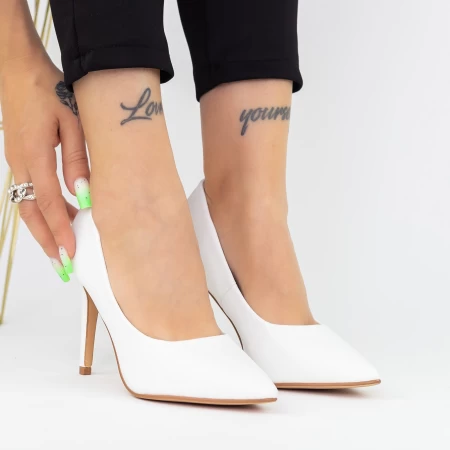 Buty na cienkim obcasie 2XKK250C Biały | Mei