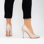 Buty na cienkim obcasie 2XKK250F Beżowy | Mei