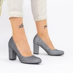 Buty na grubym obcasie 2YXD27 Gunmetal | Mei