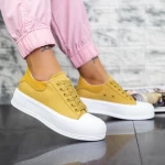 Damskie buty sportowe S022 Żółty | Se7en