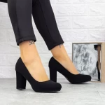 Buty na grubym obcasie 2YXD33 Czarny | Mei