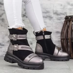 Botki 2MX365A Gunmetal-Czarny | Mei