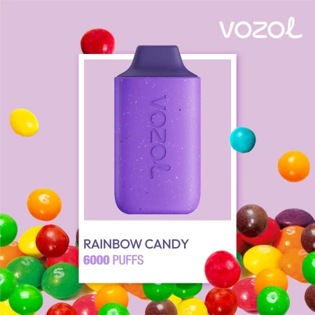 Jednorazowa szisza elektroniczna STAR6000 Rainbow Candy | Vozol