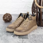 Męskie botki 903590 Khaki | Franco Gerardo