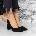 Buty na grubym obcasie 2YZ6 Czarny | Mei