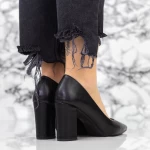 Buty na grubym obcasie 2YZ6 Czarny | Mei