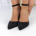 Buty na grubym obcasie 2YXD67 Czarny | Mei