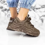 Damskie buty sportowe 2WL86 Khaki | Mei