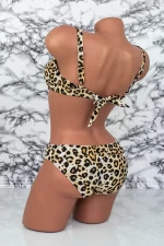 Damska kostium kąpielowy, 2 sztuki L26 Leopard Beżowy | Meina