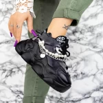 Buty sportowe na platformie 998 Czarny | Mei