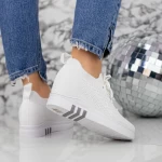 Buty sportowe na platformie 2KDN6 Biały | Mei