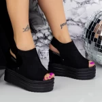 Sandały na platformie 2W58 Czarny | Mei