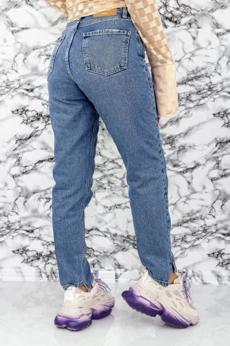 Damskie jeansy 1455-2 Niebieski | Fashion