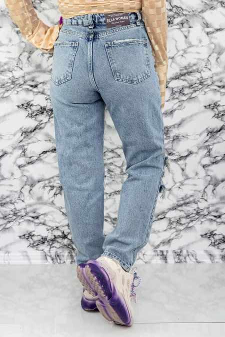 Damskie jeansy 1425-2 Niebieski | Fashion