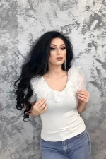 Damska koszulka NG23127 Biały | Anita Roberto