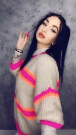 Damski sweter 6127-2 Wielobarwny | Anita Roberto