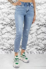 Damskie jeansy SR0014 Niebieski | Fashion