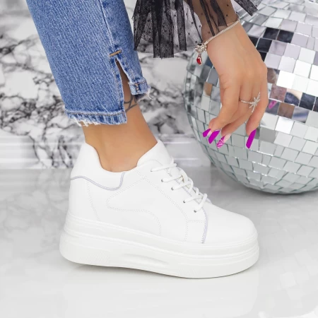 Buty sportowe na platformie 2SZ6 Biały | Mei