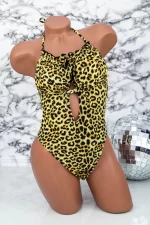 Damski jednoczęściowy strój kąpielowy Y11 Leopard | Meina