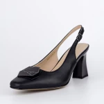 Buty na grubym obcasie K4220-3918A Czarny | Jose Simon