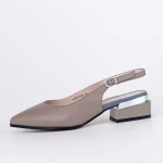 Buty na grubym obcasie K1670-61B Szary | Jose Simon