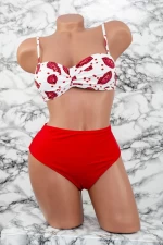 Damska kostium kąpielowy, 3 sztuki F65 Biały | Meina