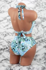 Damska kostium kąpielowy, 2 sztuki F56-2 Niebieski | Meina