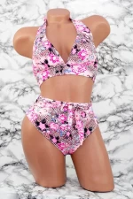 Damska kostium kąpielowy, 2 sztuki F56-2 Różowy | Meina