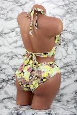 Damska kostium kąpielowy, 2 sztuki F56-2 Żółty | Meina