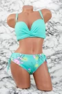Damska kostium kąpielowy, 2 sztuki L16-1 Turkusowy | Meina