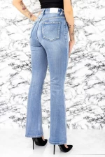 Damskie jeansy H1882 Niebieski | Farfallina